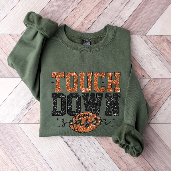 Touch Down Season Shirt, Game Day Shirt For Mom, Football Mom Sweater, Football Lover Gift, American Football Shirt