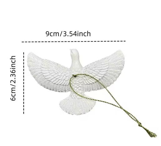 Friendship Doves Resin Christmas Tree Ornament