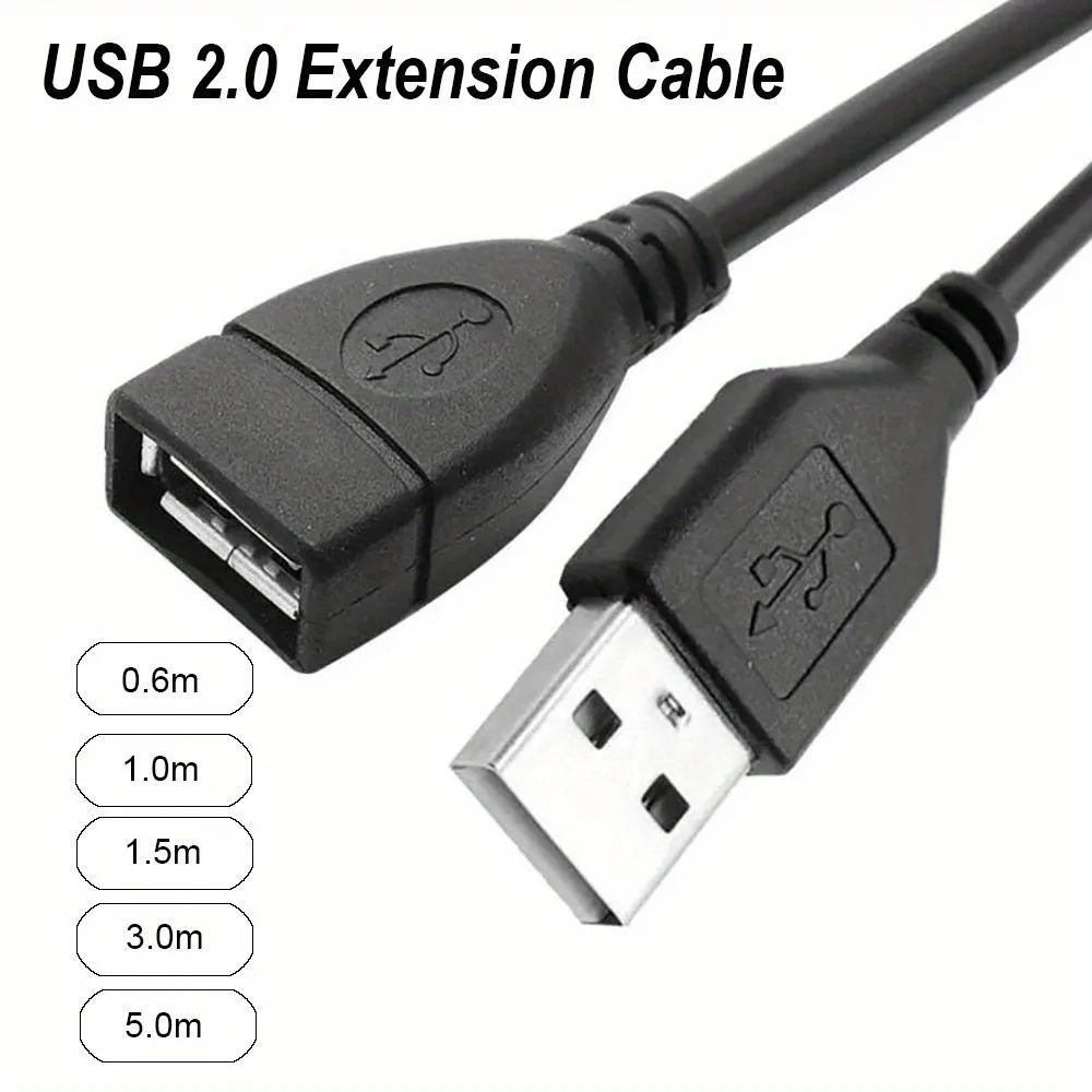 USB A Male to Female Extension Cable 3.3ft