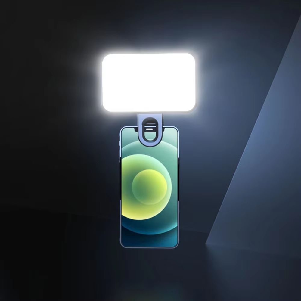 Portable Selfie Fill Light Clip On Rechargeable LED Ring Light for Phone and Laptop