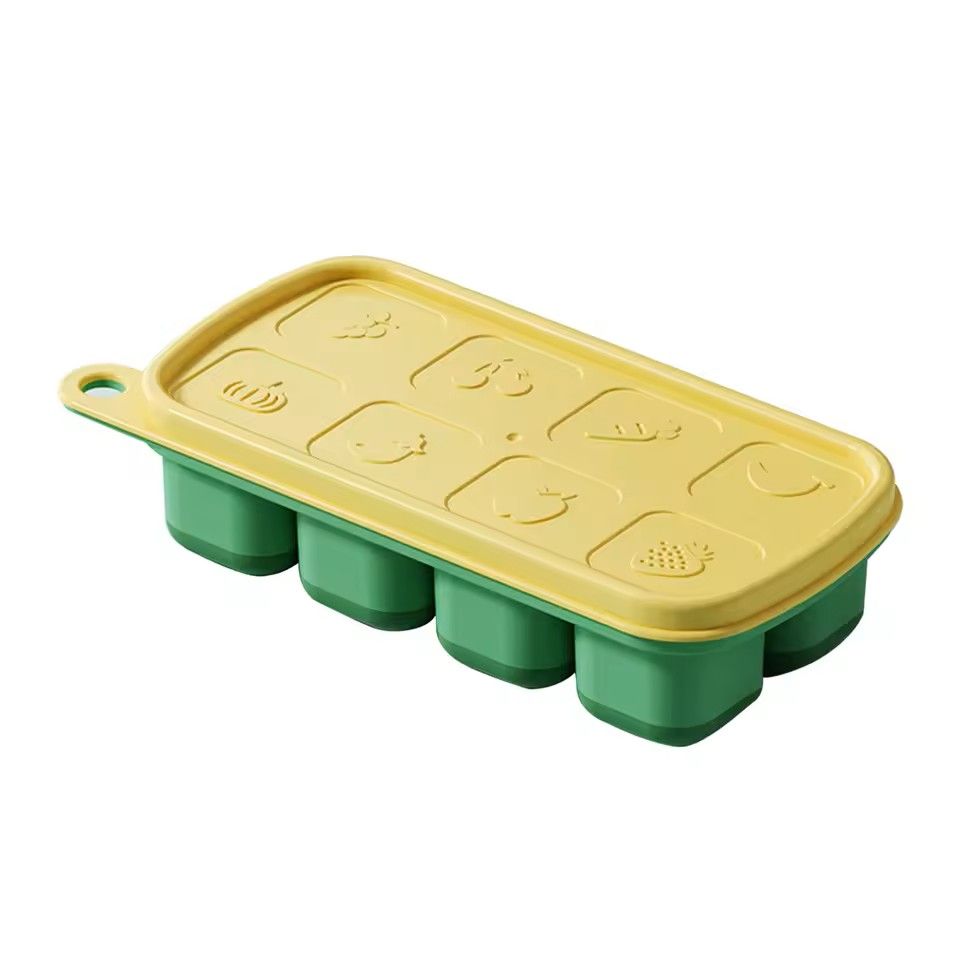 Leeseph Silicone Ice Cube Tray with Removable Lid – Perfect Square Ice for Cocktails & Daily Drinks