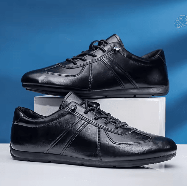 Genuine Leather Mens Casual and Formal Loafers Breathable Comfortable Slip On Walking and Driving Shoes
