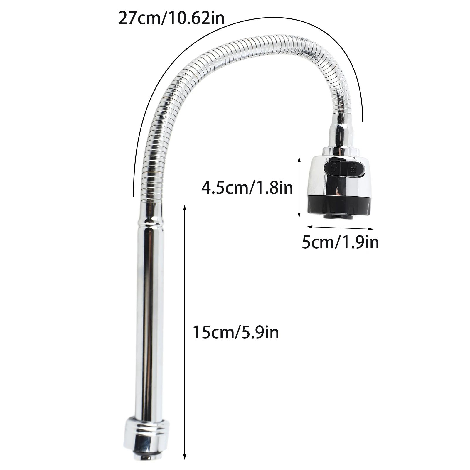 Stainless Steel Waterfall Faucet Chrome Finish Bathroom Tap