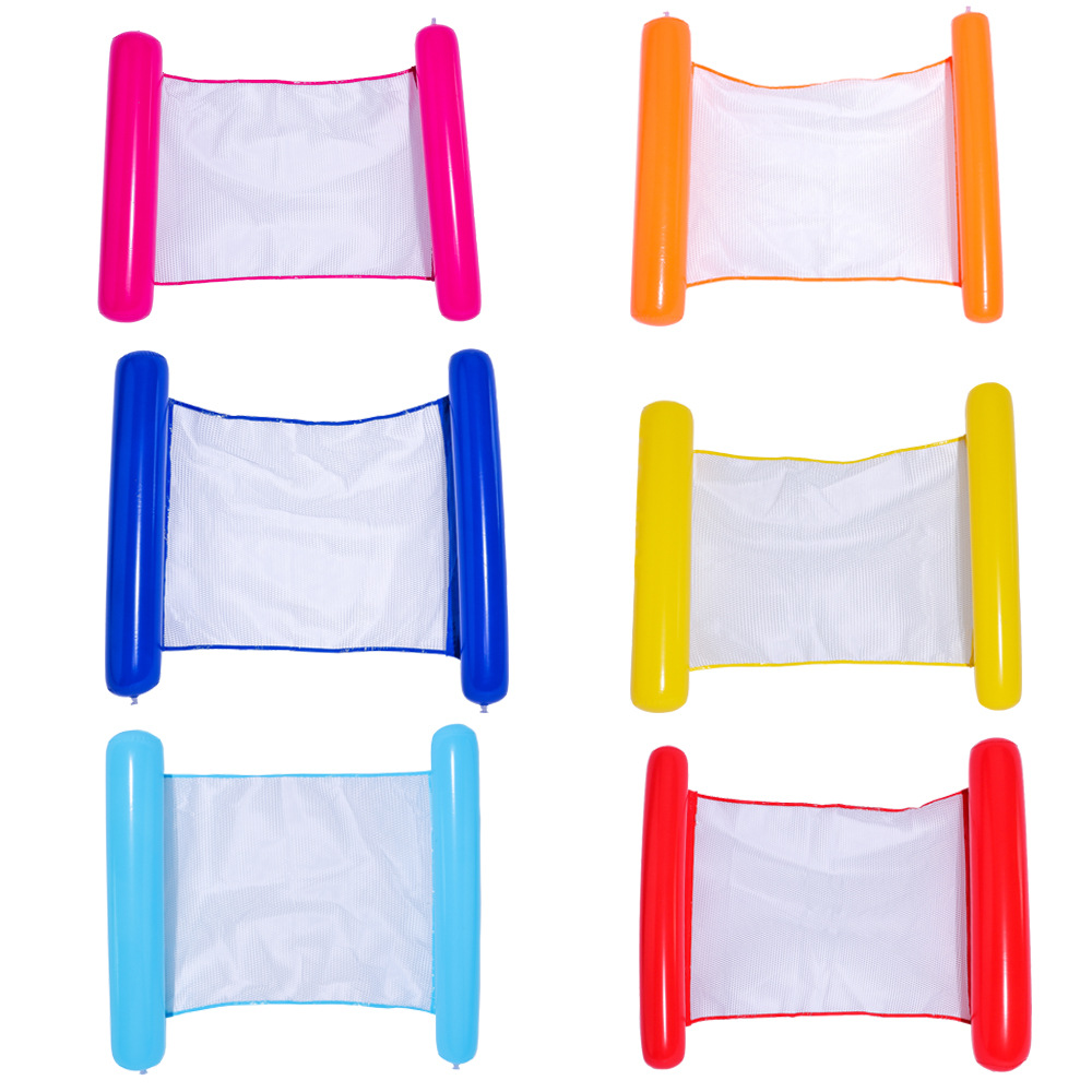 Inflatable Water Hammock Pool Float Foldable Lounge Chair for Beach and Swimming Relaxation