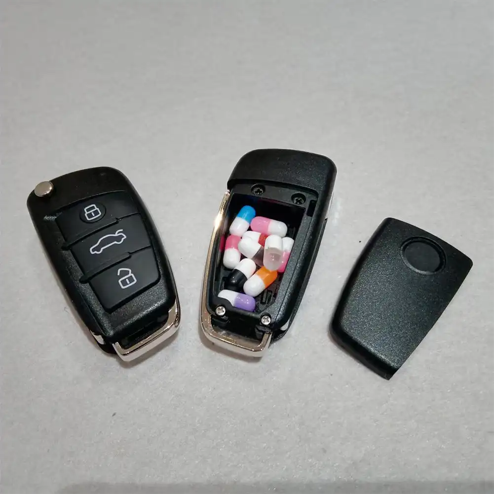Hidden Key Safe Car Key Fob Secret Stash Box with Mini Hidden Compartment