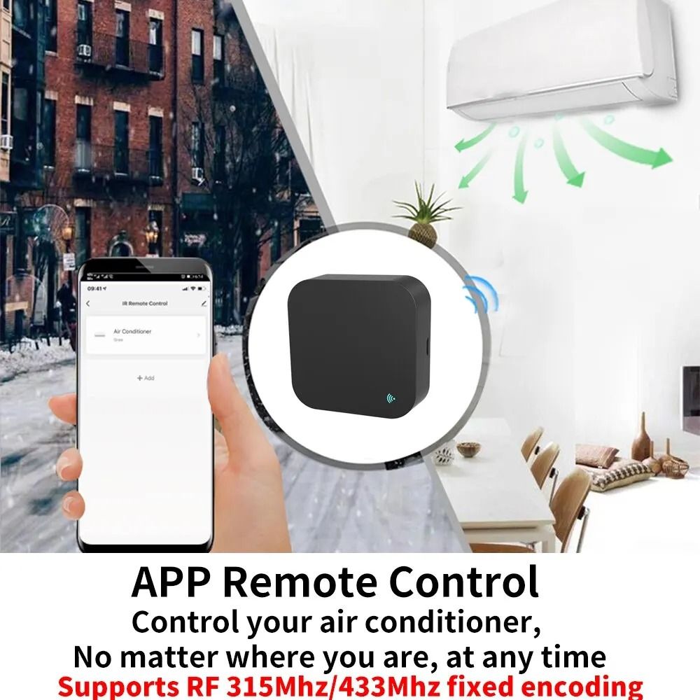 Tuya WiFi RF IR Remote Control 433MHz 315MHz Smart Home Universal Remote