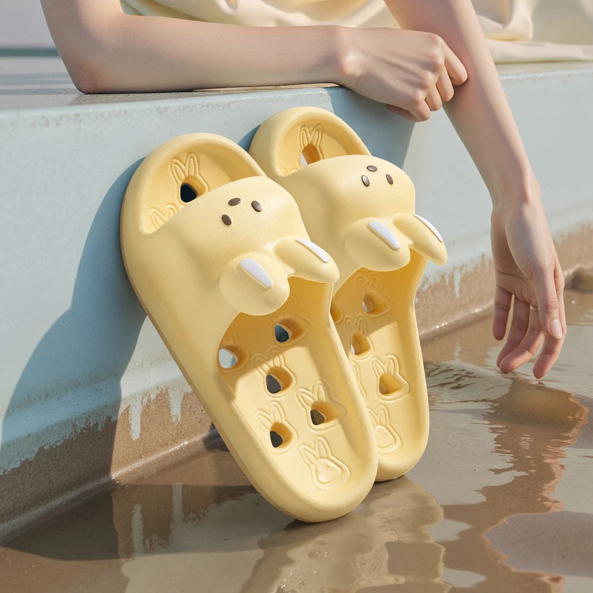 CartoonComfort Quick Dry Cartoon Bathroom Slippers for Women and Men