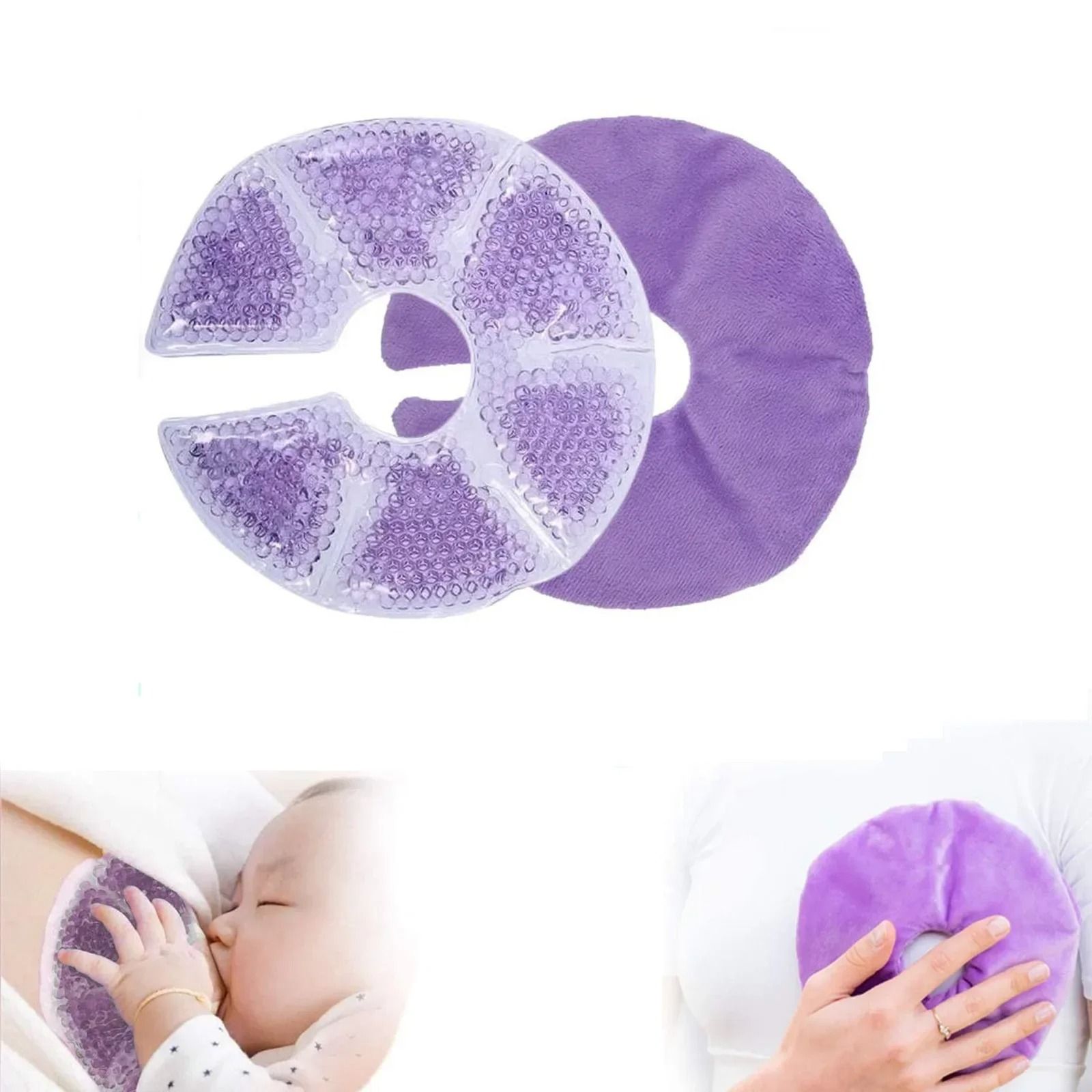 Reusable Hot and Cold Breast Therapy Gel Pads