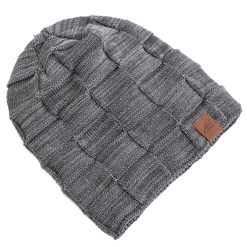 Women Winter Hats Fashion Slouchy Warm Beanie, Multicolor Mixing Color Streetwear Cap