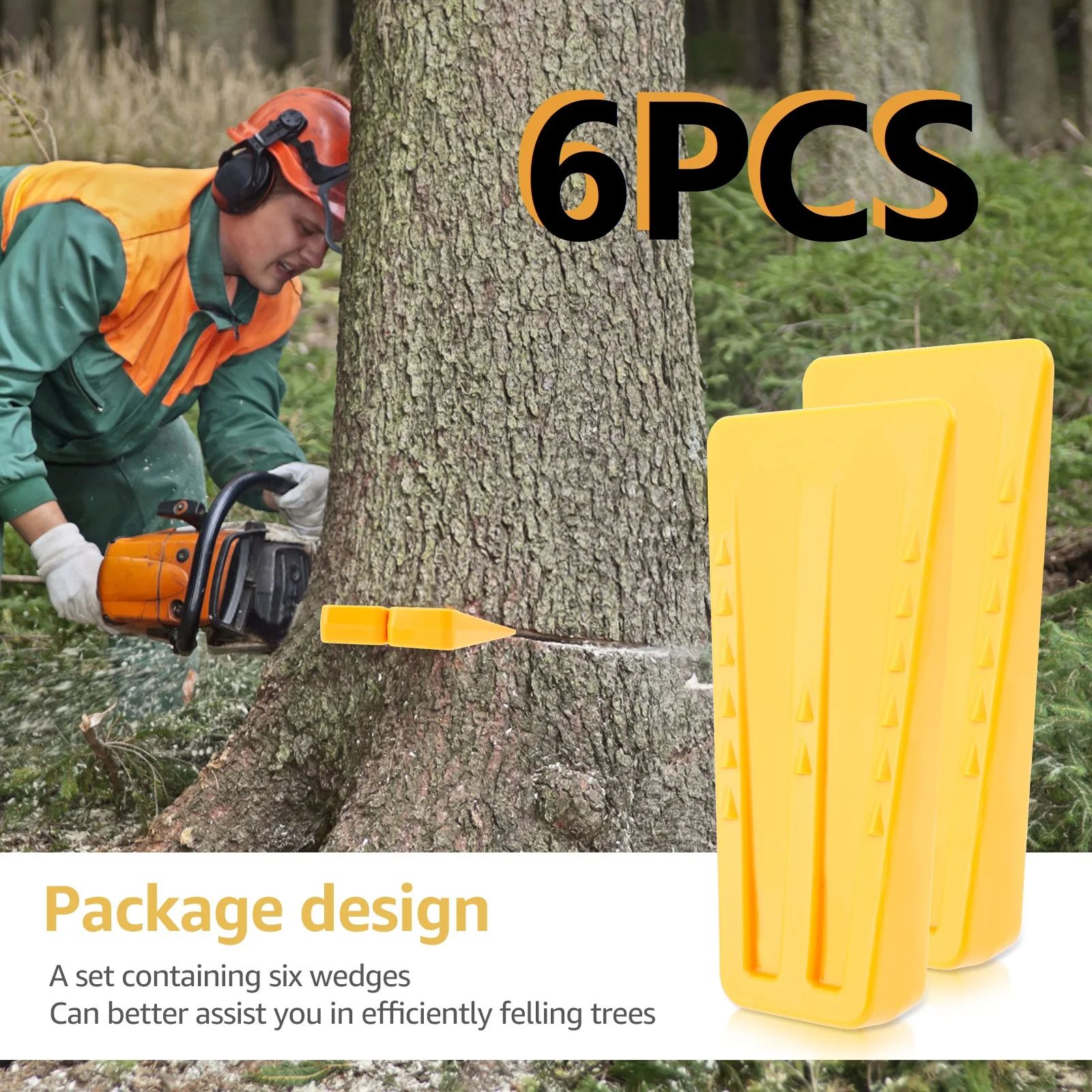 Heavy Duty Tree Felling Wedges for Chainsaw Safe Wood Cutting Set