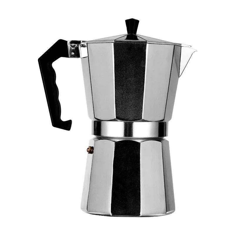 Classic Italian Moka Pot Stovetop Coffee Maker 300ml Aluminum Coffee Pot Portable Espresso Style
