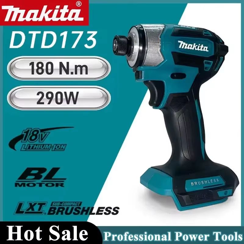 Brushless 18V Cordless Impact Driver Electric Tool for Auto Repair and Fastening with High Torque Performance