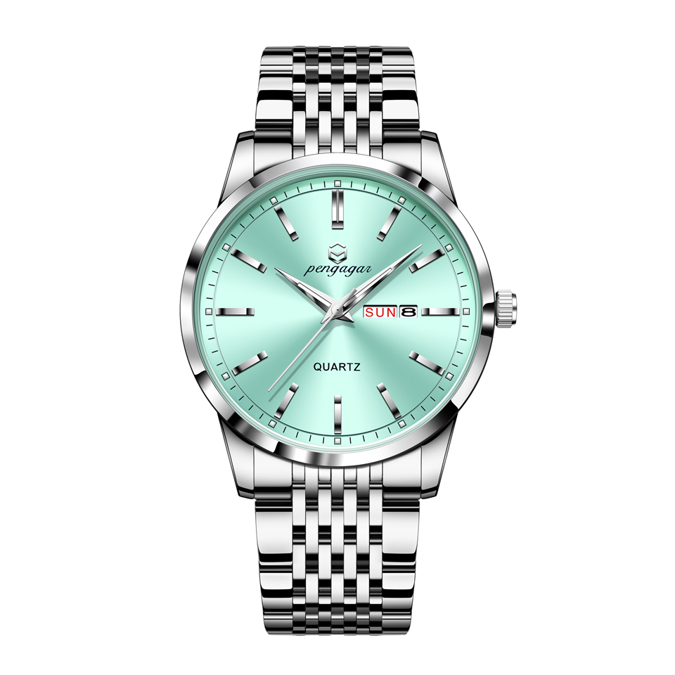 Stainless Steel Men Watch Luxury Waterproof Luminous, Date Week Casual Quartz Men Watches
