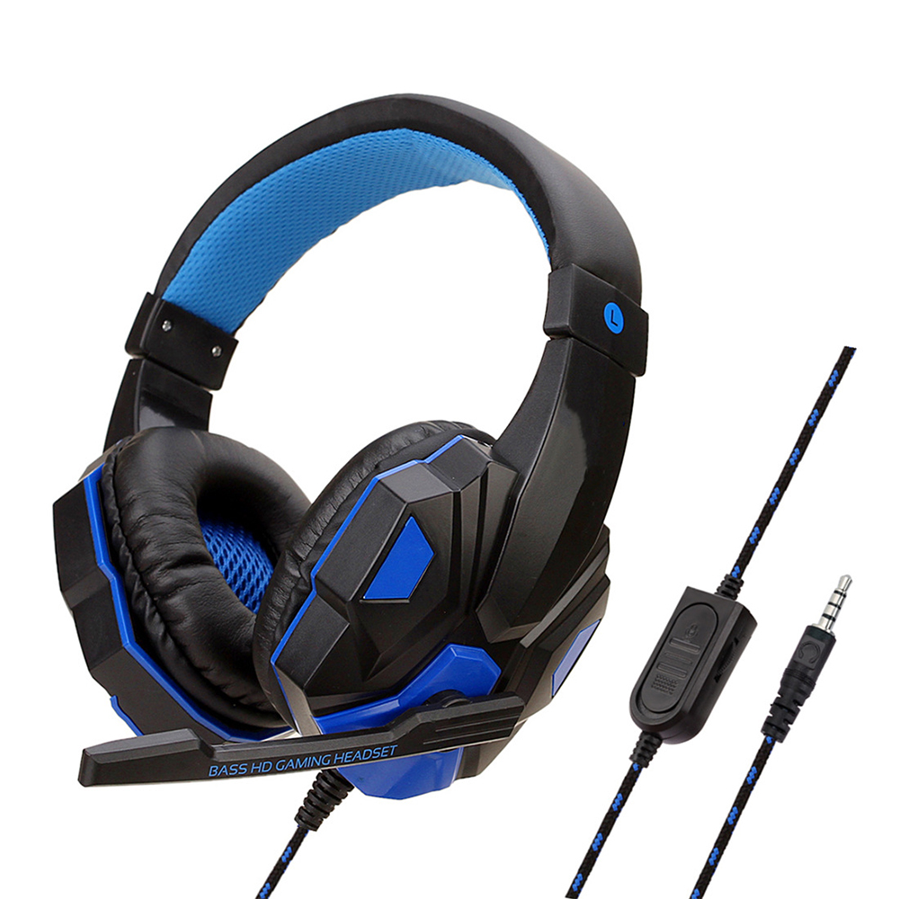 Wired Gaming Headset, Smartphone, Adjustable, Noise Cancelling Microphone