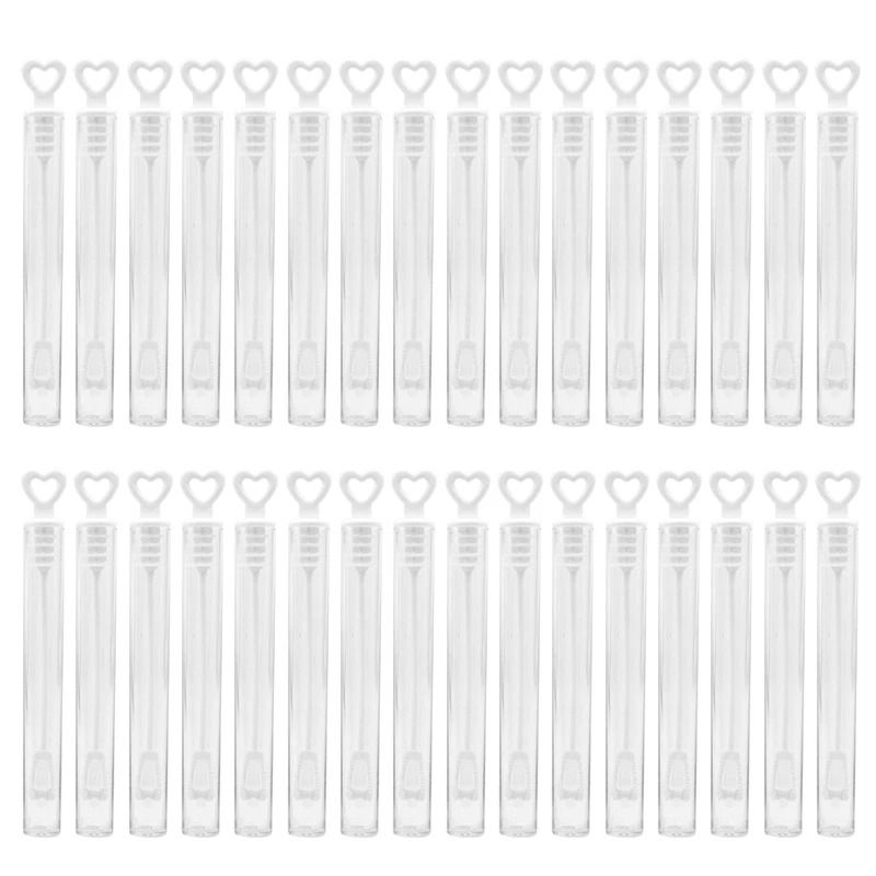 10-Piece Heart Wand Bubble Soap Tubes