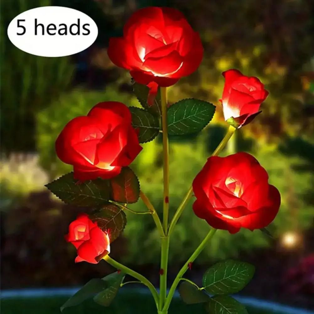 Solar Rose Flower Garden Lights Set