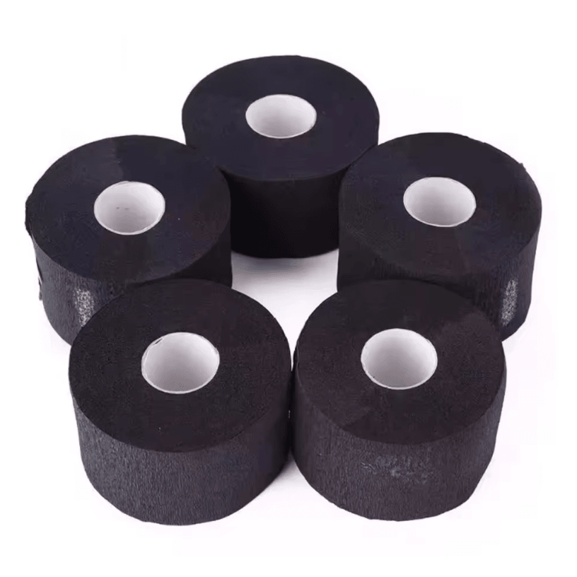 Professional Barber Neck Paper Roll Black – Salon Hairdresser Neck Covering for Hair Cutting and Styling