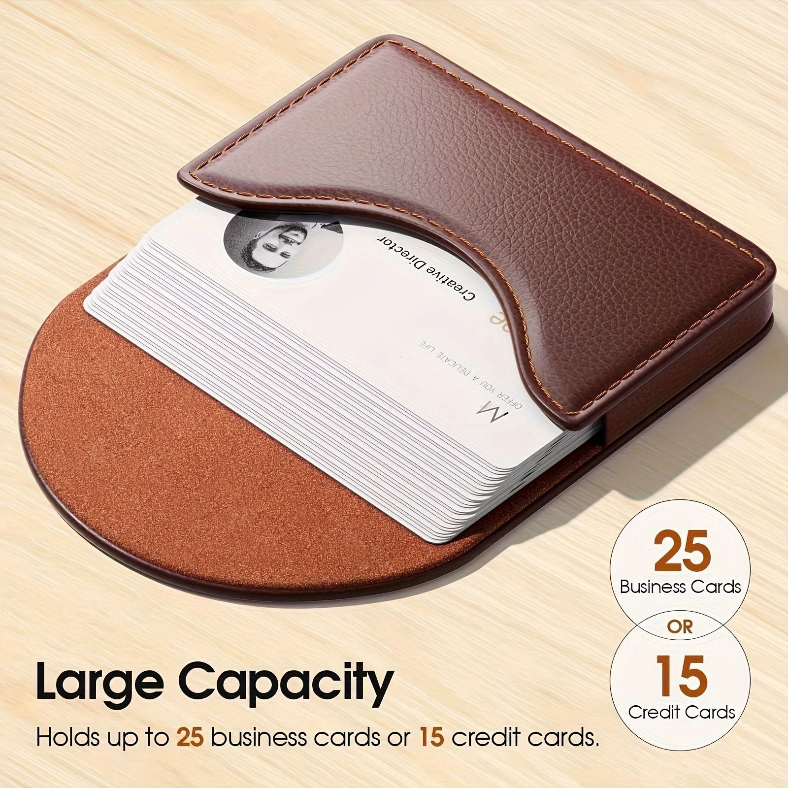 PU Leather Business Card Holder