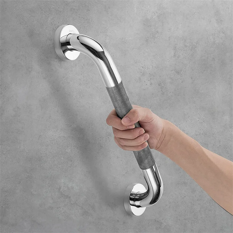 Stainless Steel Handrail Grab Bar Anti Slip Safety Support Handle Bathroom Towel Rack for Shower Tub Toilet