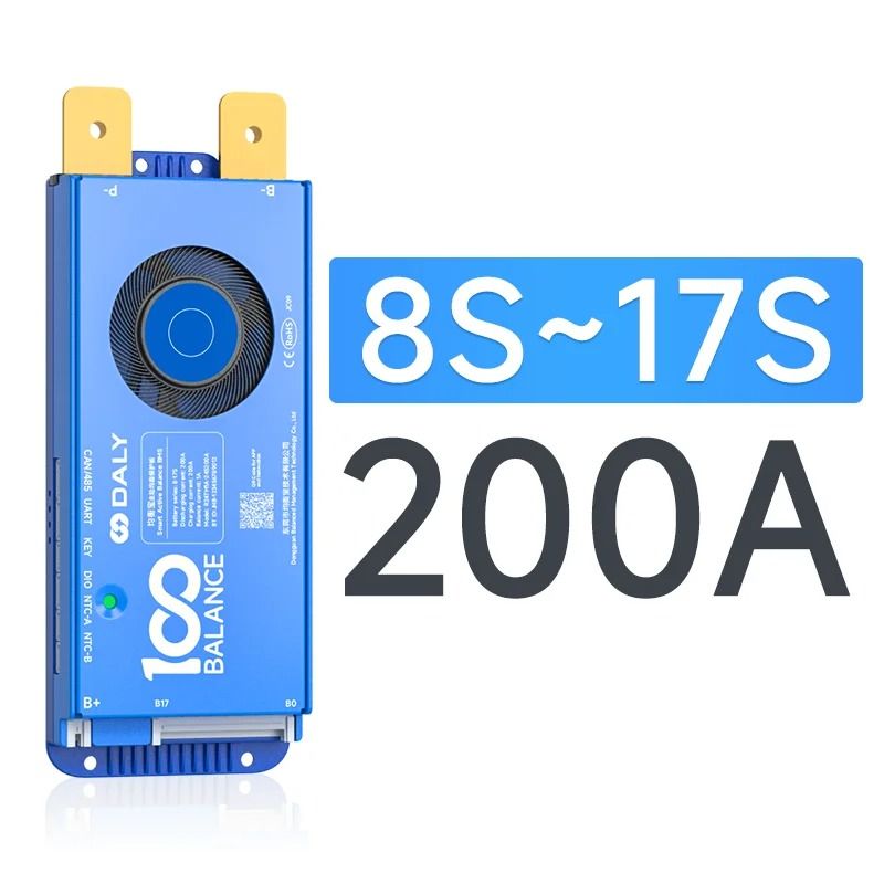 Smart BMS with Bluetooth and WiFi Active Balance Protection