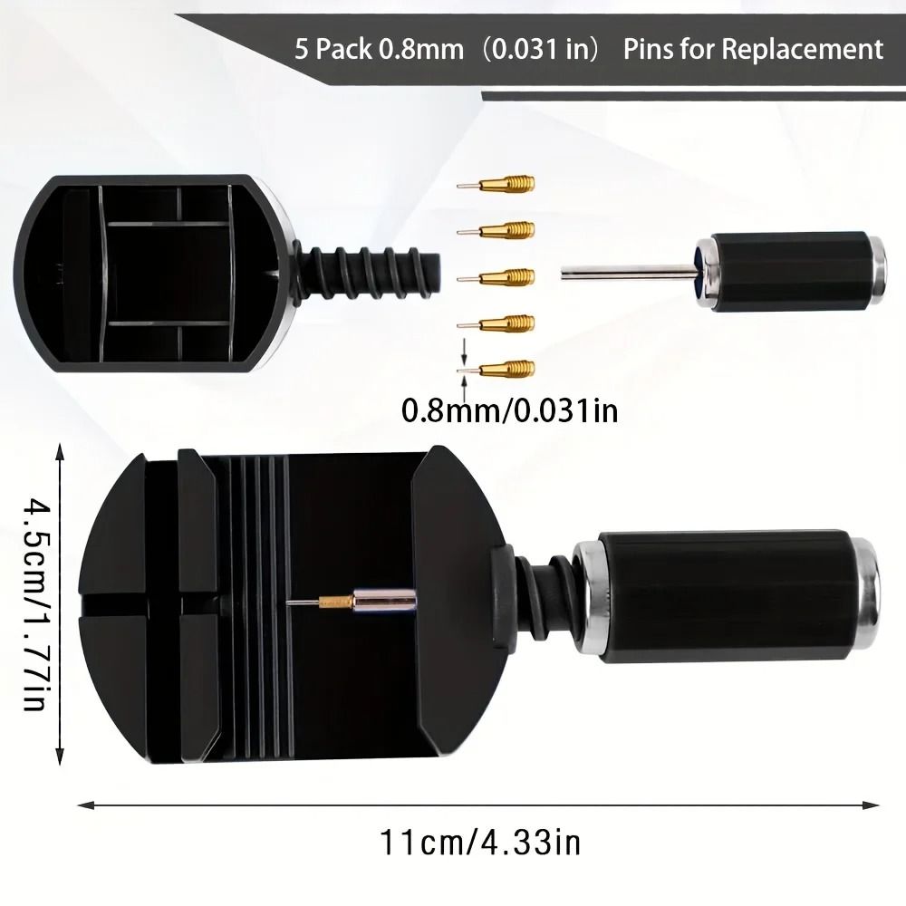 11 pcs Watch Link Removal Tool Watch Band Adjustment Kit Strap Pin Remover Set