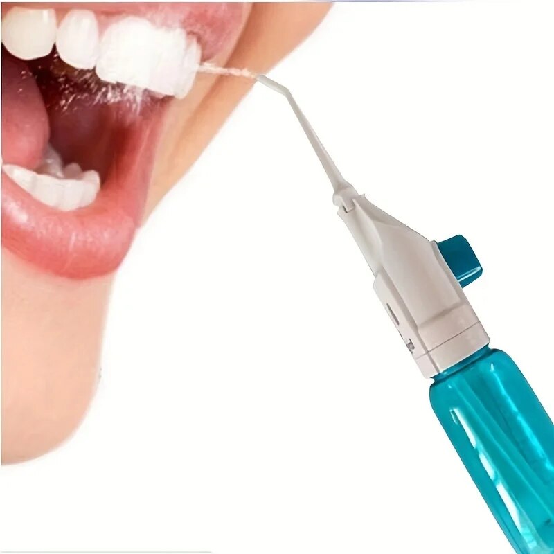 Portable High Pressure Oral Irrigator for Teeth Cleaning Manual Water Dental Floss
