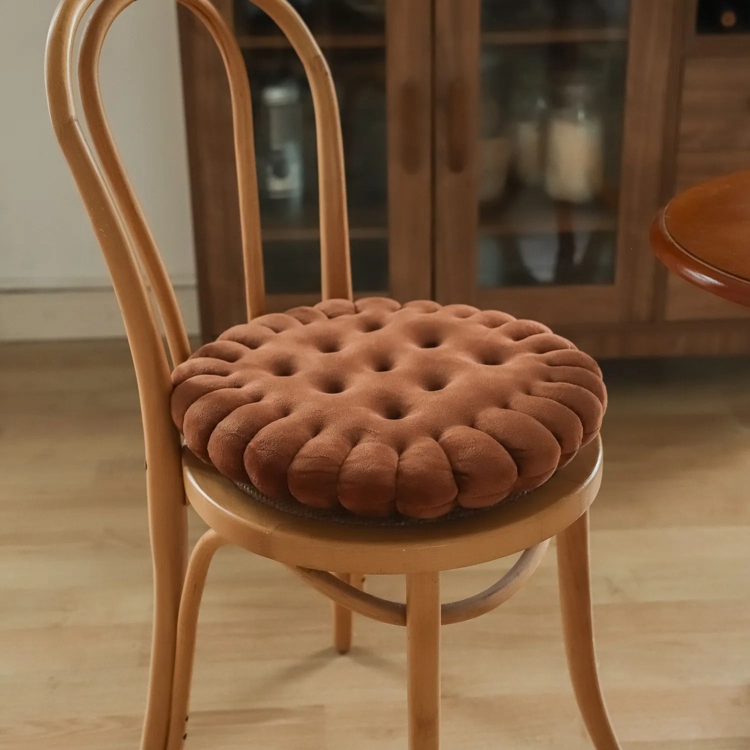 Cookie Biscuit Cushion Soft Throw Pillow for Chair and Floor