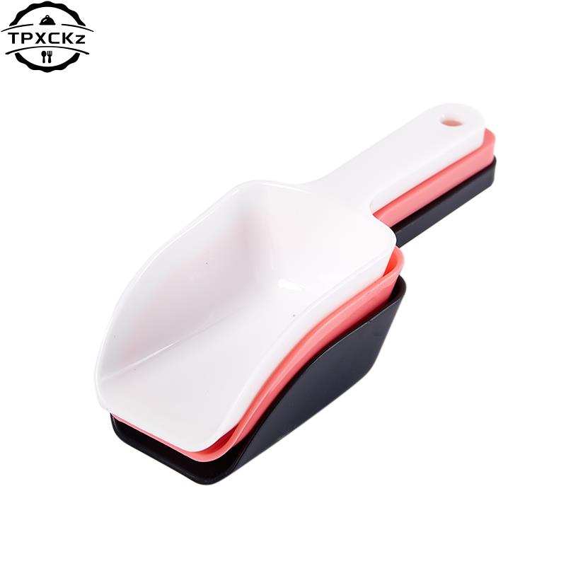 Plastic Bar Candy Scoop Shovel, Round Bar Pub Home Ice Cubes Spice Candy Flour Nut Scoop Spoon, Wedding Buffet Kitchen