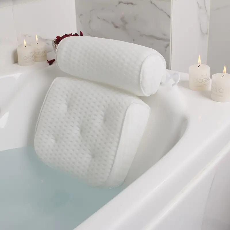 Luxury Spa Bathtub Pillow for Neck & Back Support – Best Anti-Slip Comfort for Relaxing Soaks & Pain Relief