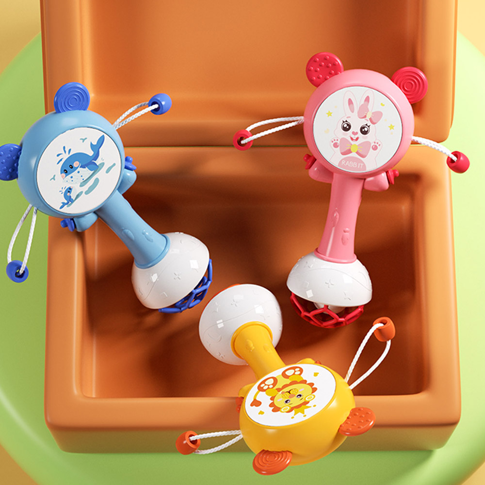 Infant Stop Weep Tear Rattles, Mobile Baby Rattle Toys, Educational Teether Hand Bells for Newborns