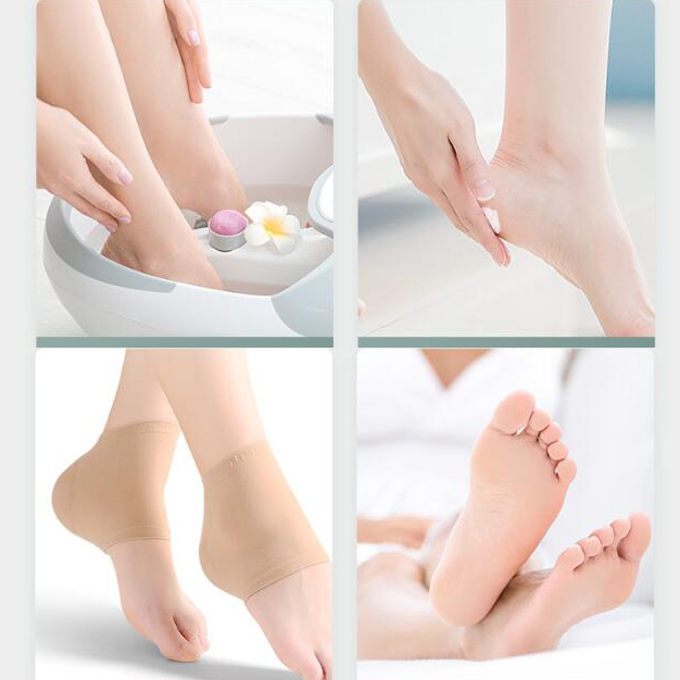 Silicon Heel Protector Socks for Foot Pain Relief and Skin Repair