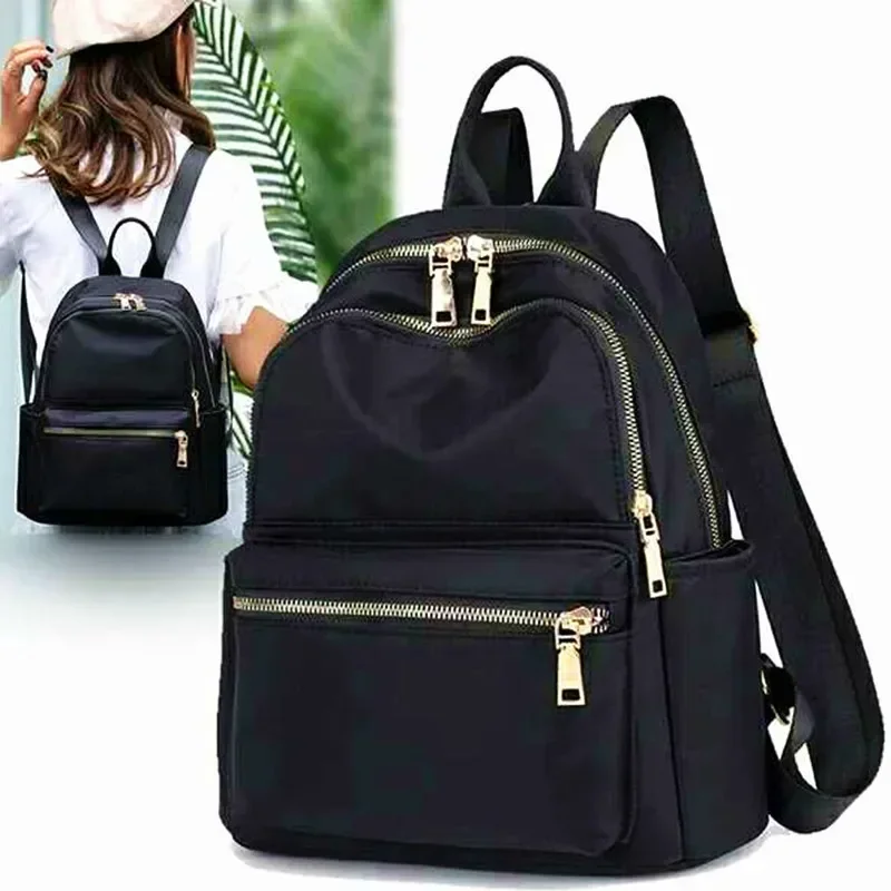 High Capacity Waterproof College Backpack, Cute Girl Travel Book Bag, Trendy Women Laptop School Bags