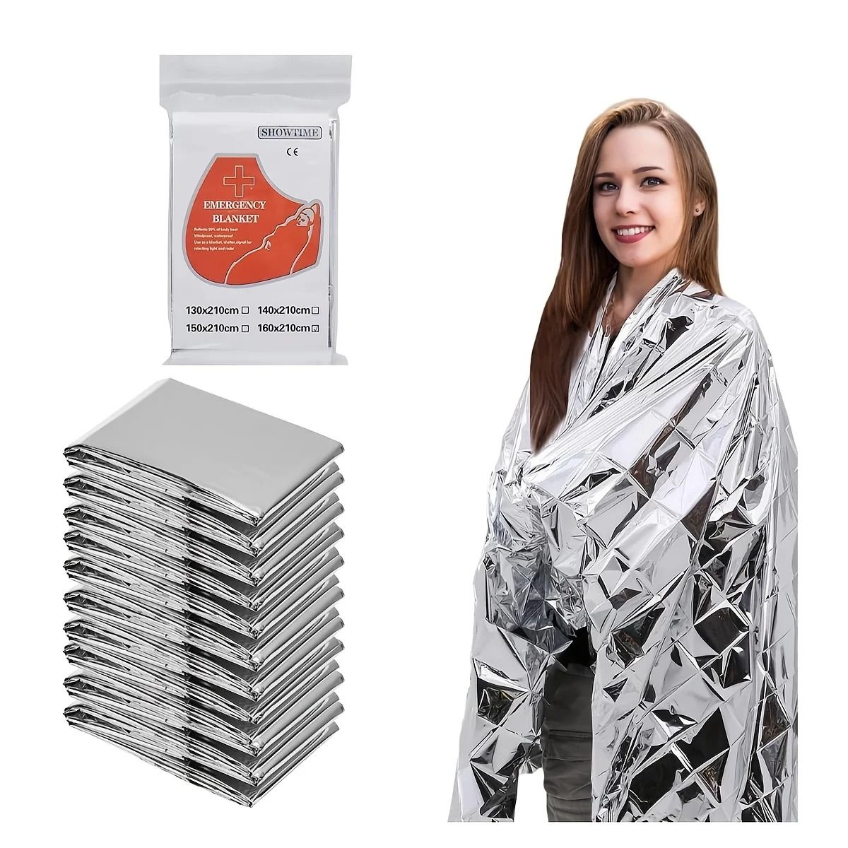 Aluminum Foil Emergency Life Blanket