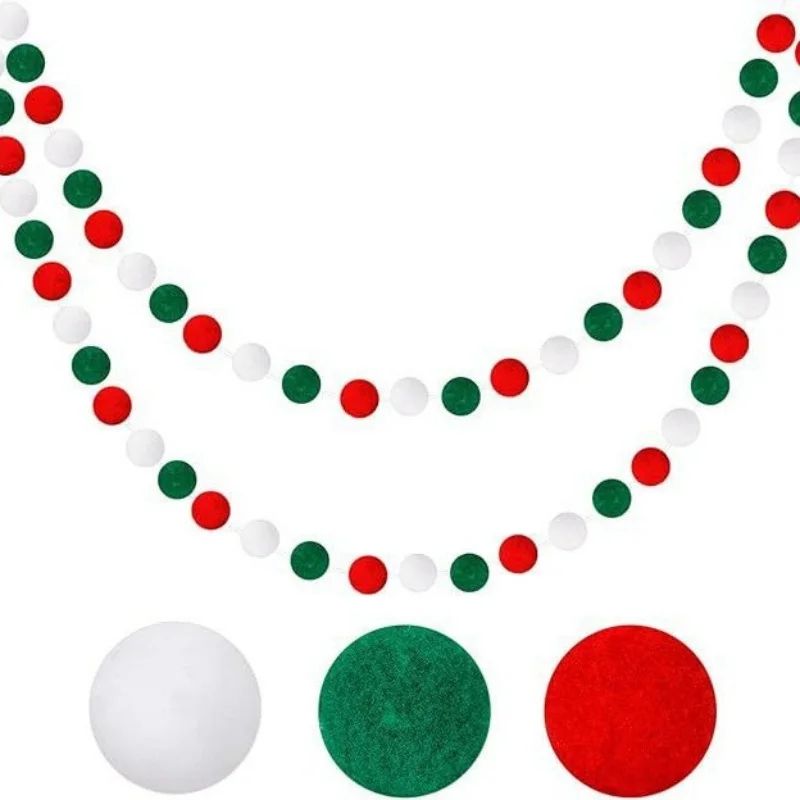 Christmas Hanging Pom Pom Ball Set