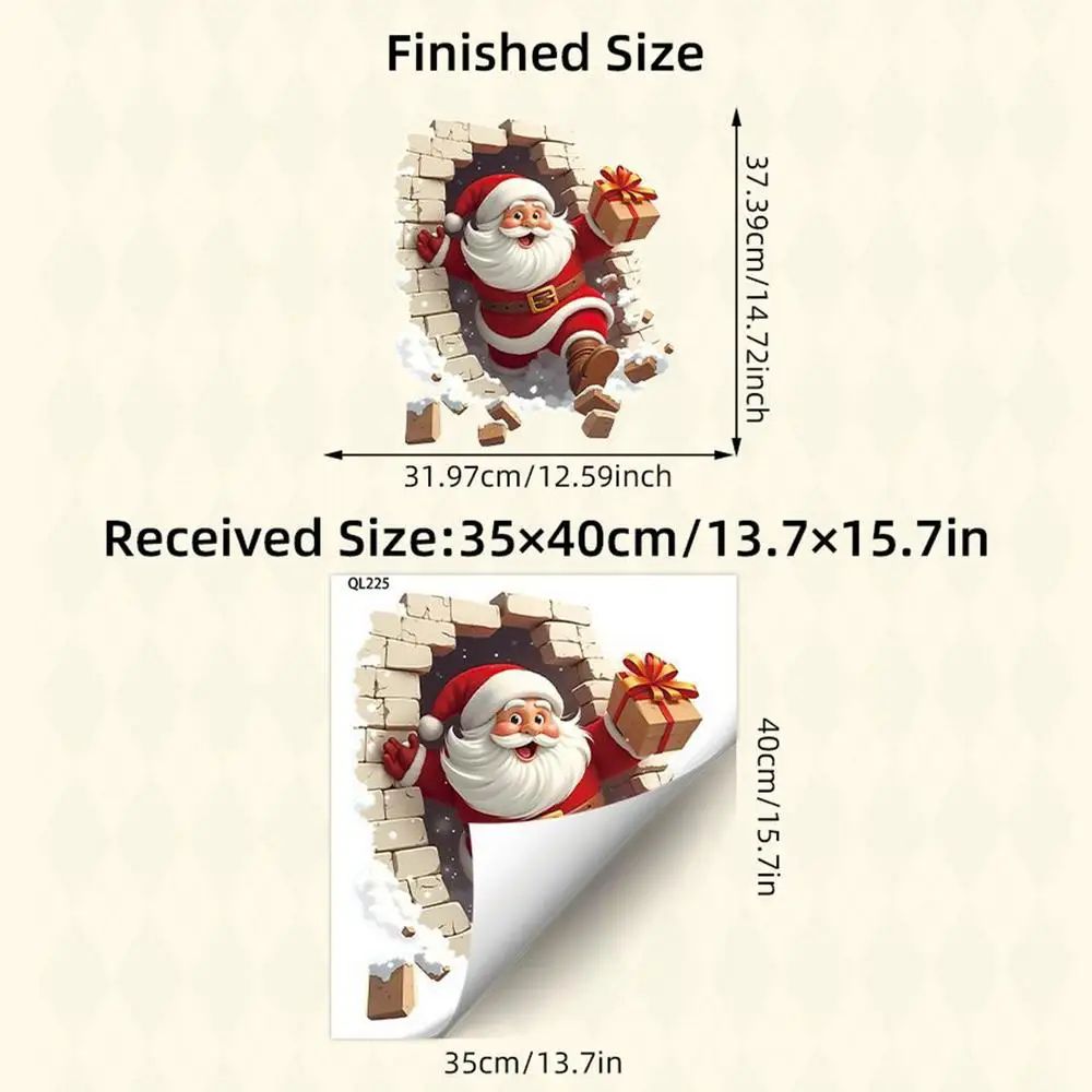 Santa Claus Wall Decal Sticker