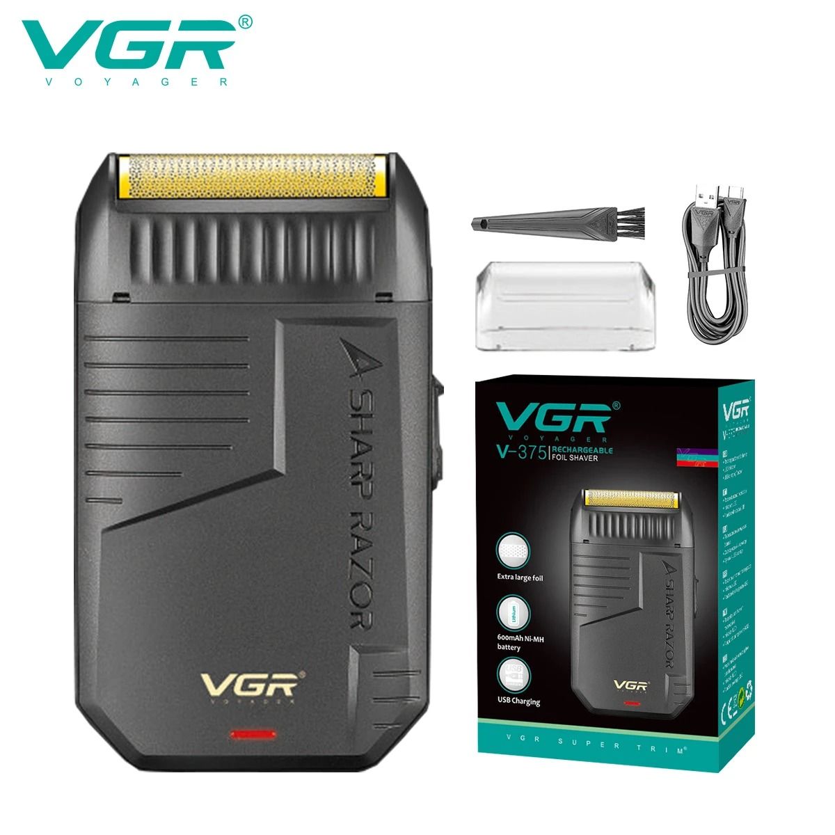 Electric Foil Shaver Beard Trimmer Rechargeable Mini Razor