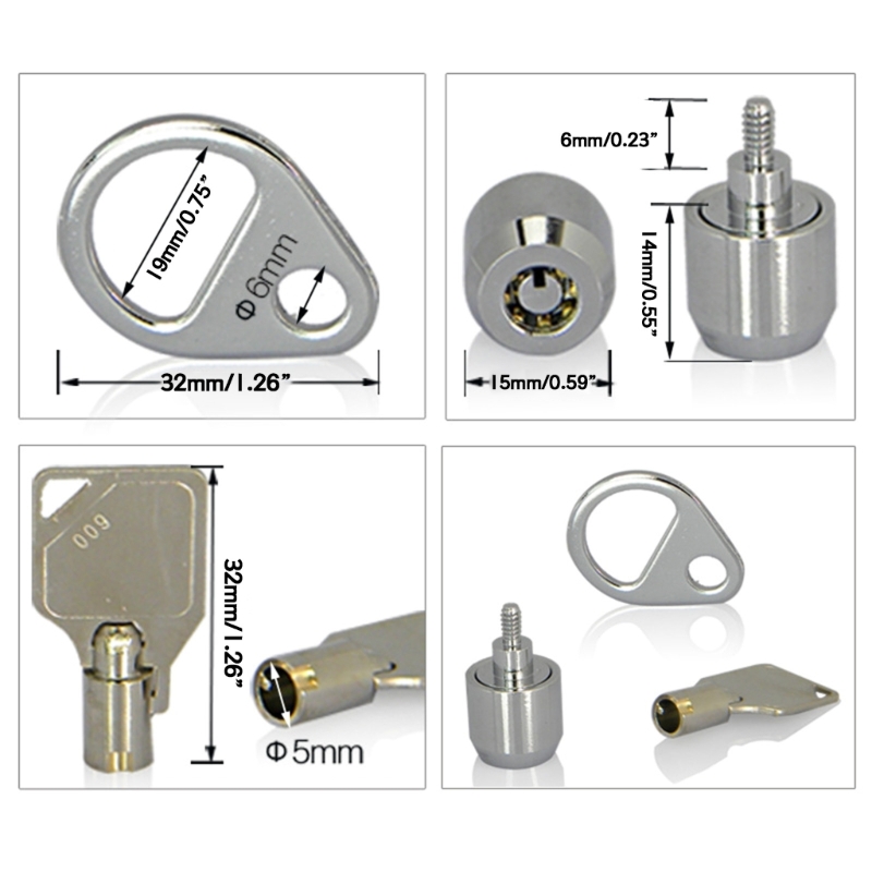 Computer Case Lock with Keys, Desktop PC Security, Anti-theft Office Protection, Chassis Management