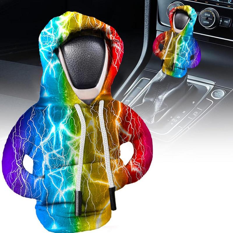 Gearshift Cover Hoodie, Car Gear Shift Lever Cover, Sweatshirt Gear Knob Sweater, Car Interior Decoration