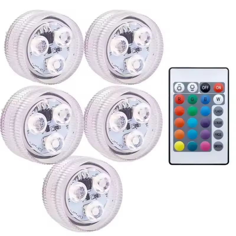 RadiantWave Under-Water RGB Ambient Light Strip (Battery-Powered & IP68 Waterproof)
