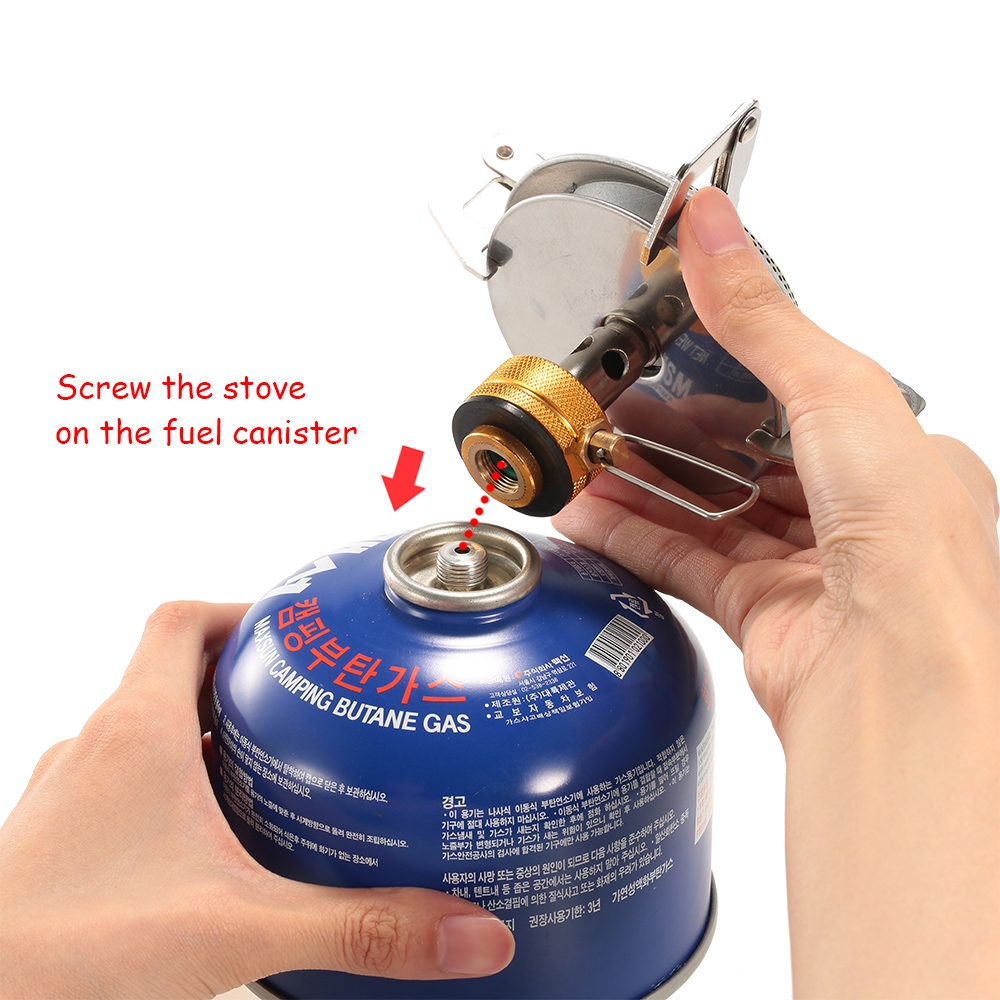Ultralight Portable Outdoor Gas Stove Perfect for Camping, Hiking, and Backpacking