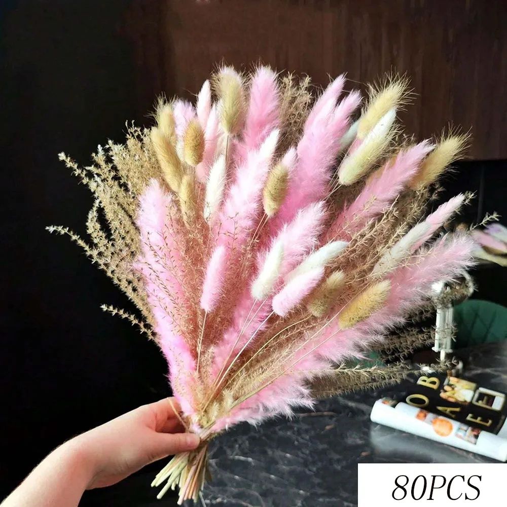 Boho Pampas Grass Dried Flower Wedding Bouquet