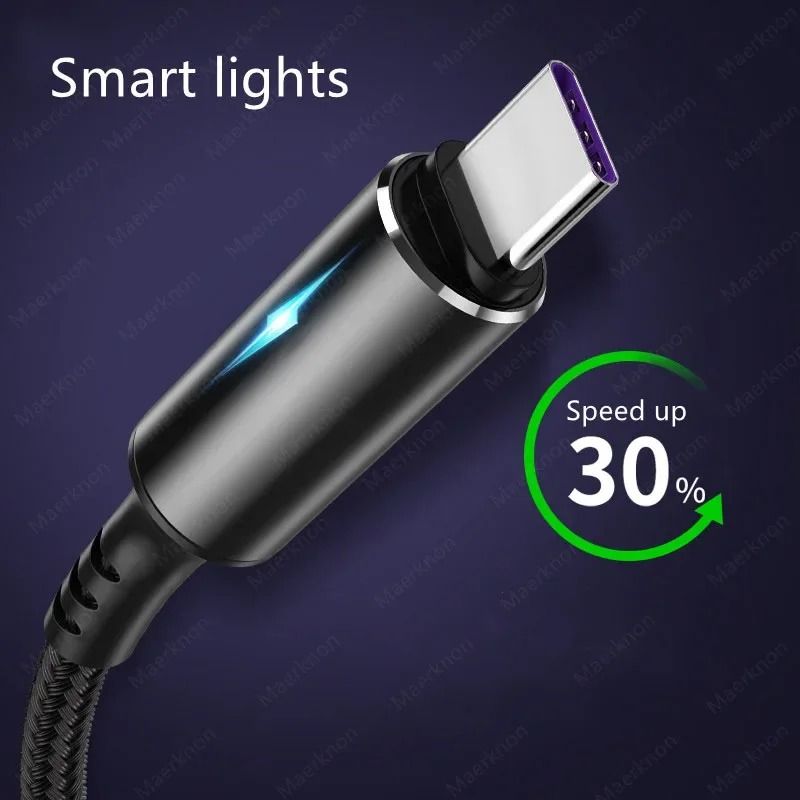 5A High Current Quick Charge USB Charging and Data Cable