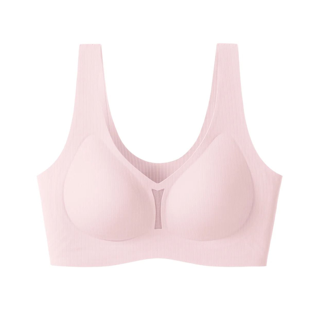 CAITING Nude Seamless Bra One Piece Gathered Wireless