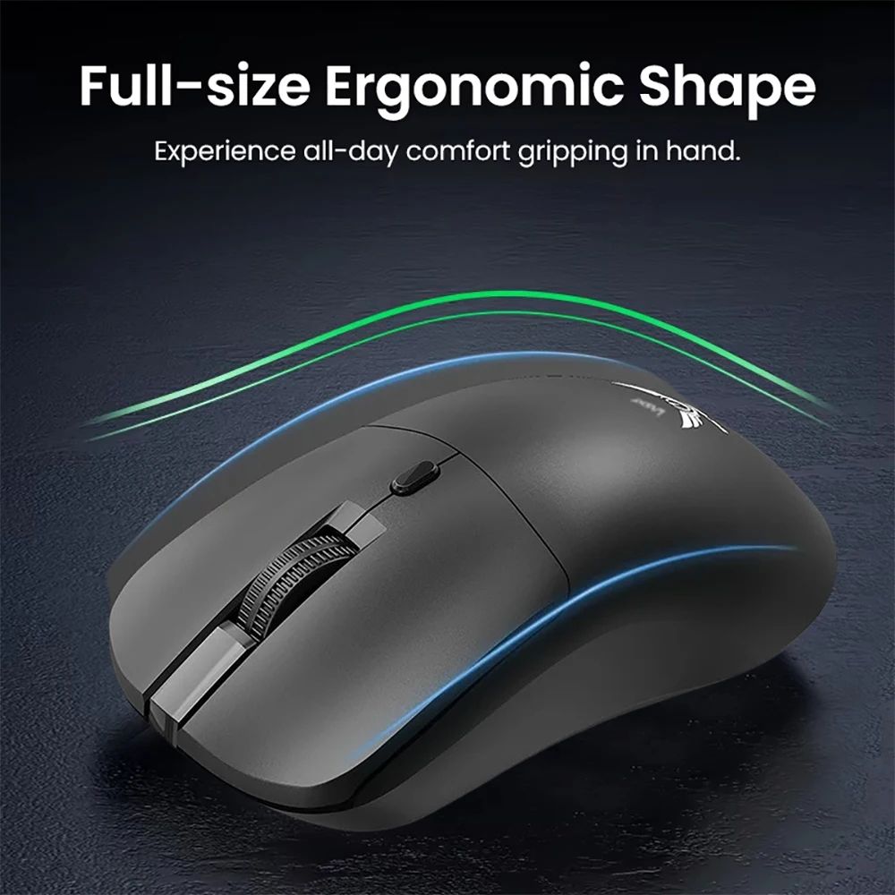 PrecisionFlow 2.4G Wireless Gaming Mouse – 1600 DPI Ergonomic Optical Mouse for PC & Laptop
