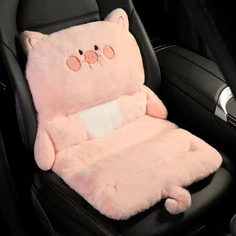 Plush Cartoon Car Seat Cushion Soft Warm Chair Pad for Car and Home