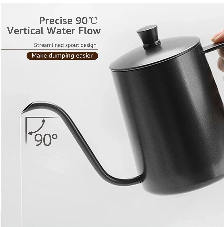 Stainless Steel Gooseneck Drip Kettle for Coffee and Tea