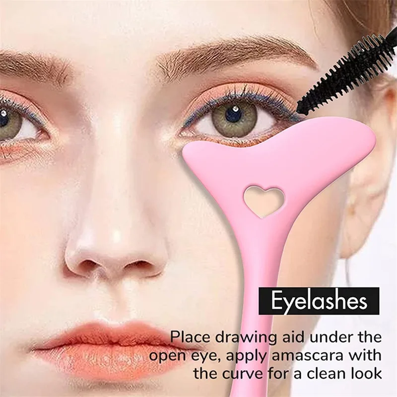 Multi-functional Eyeliner Stencil Wing Tips, Silicone Eyeliner Aid, Reusable Lipstick Wearing Tool, Makeup Accessories