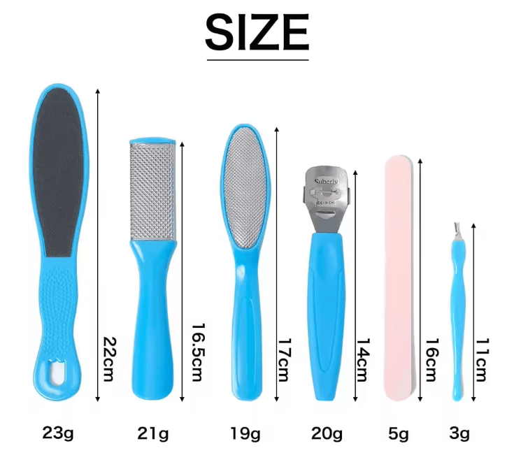 SmoothStep 8 Piece Foot Callus Remover Pedicure Kit