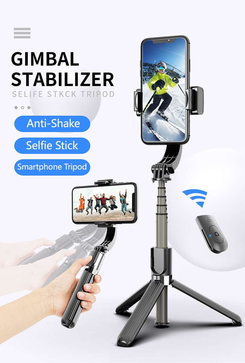 Wireless Bluetooth Live Vlog Smart Phone Handheld Gimbal Stabilizer