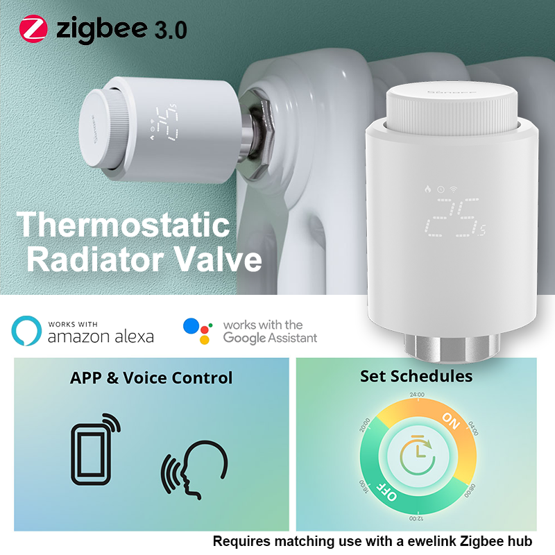 Smart Radiator Valve Zigbee Thermostatic Controller for Energy Efficient Home Heating